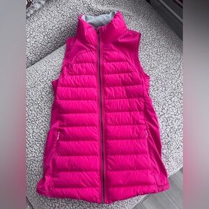 Lululemon Fluffed Up Vest with reflective, Boom Juice color,Size 6